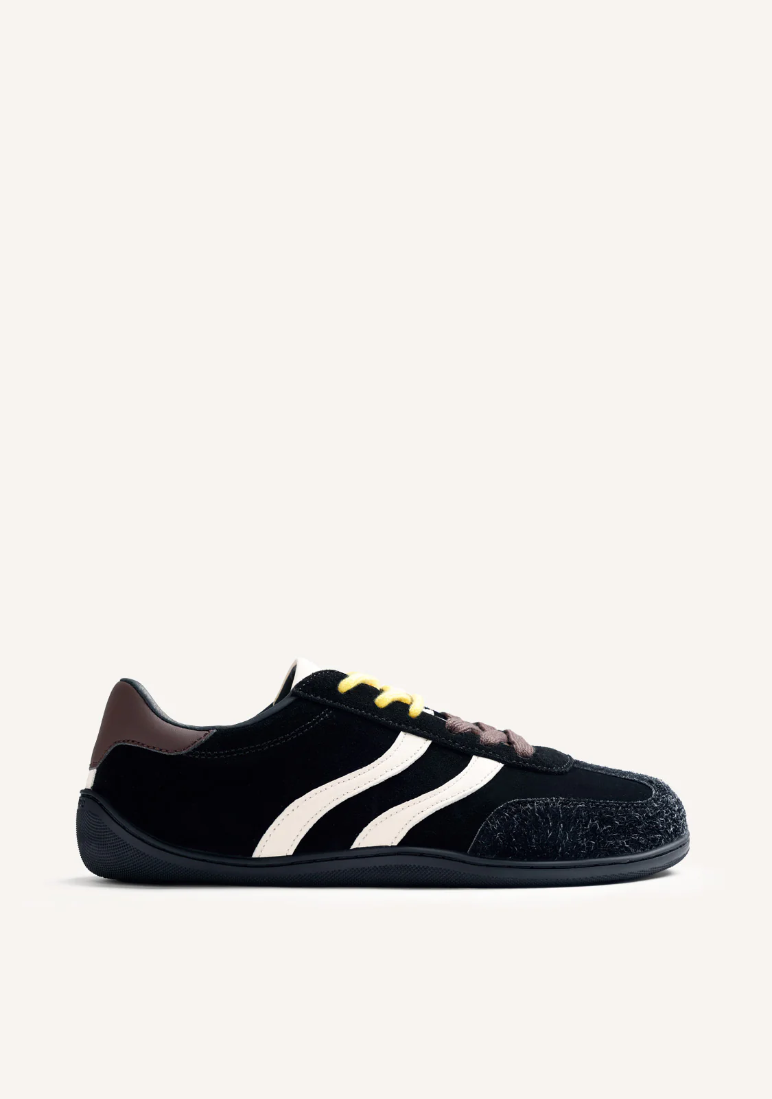 GIOSEPPO BAREFOOT – BLACK LEATHER SNEAKERS BY MELYSSA PINTO (I AM EDITION)