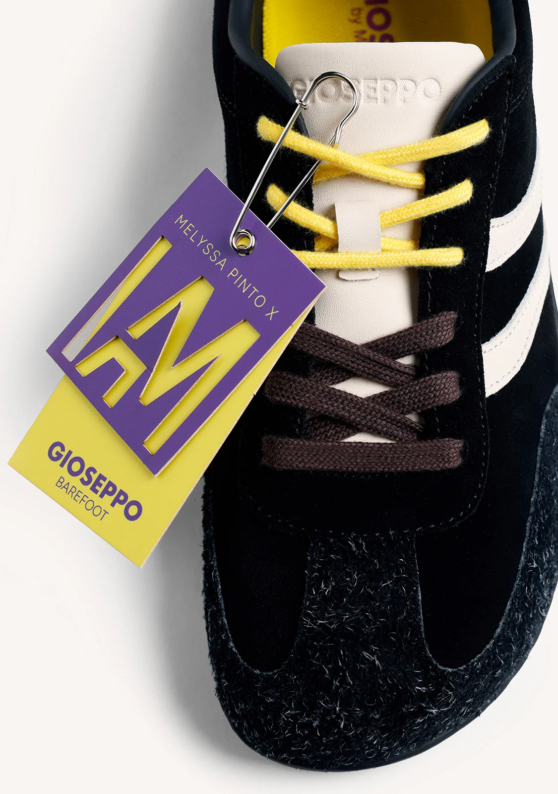 GIOSEPPO BAREFOOT – BLACK LEATHER SNEAKERS BY MELYSSA PINTO (I AM EDITION) - Image 8