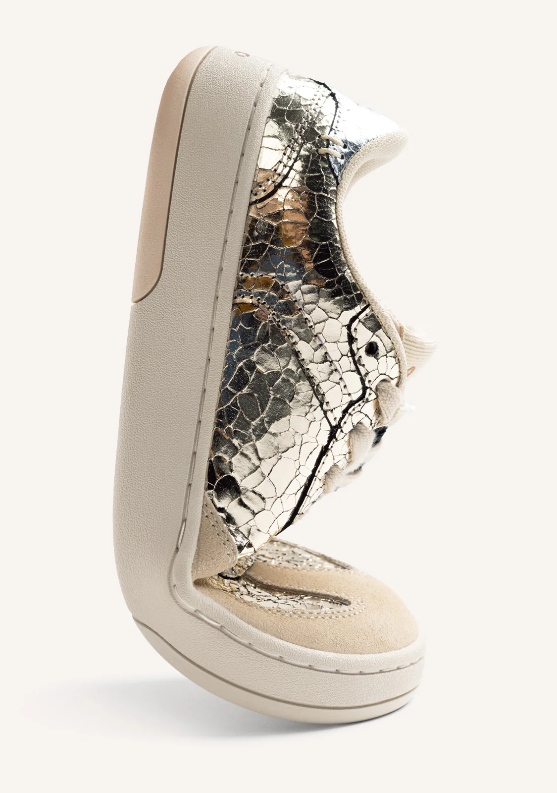 GIOSEPPO BAREFOOT - CRACKLED LEATHER SNEAKERS GLYNDON - Image 4