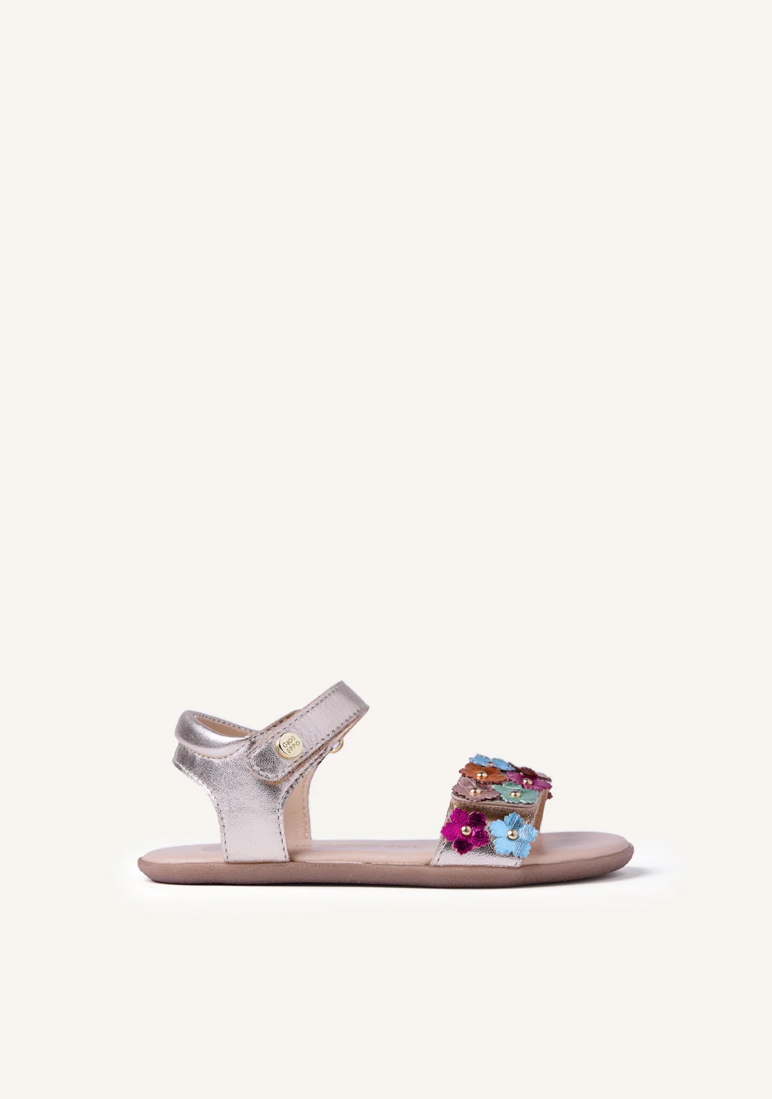 GIOSEPPO BAREFOOT - FLOWER LEATHER SANDALS LOITOK