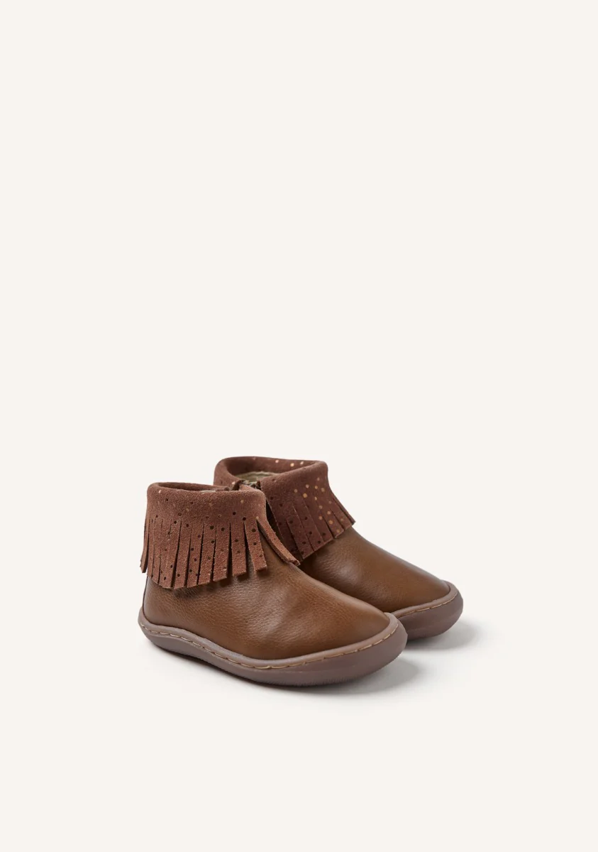 GIOSEPPO BAREFOOT - LEATHER BOOTS FRINGES LEVERING - Image 2
