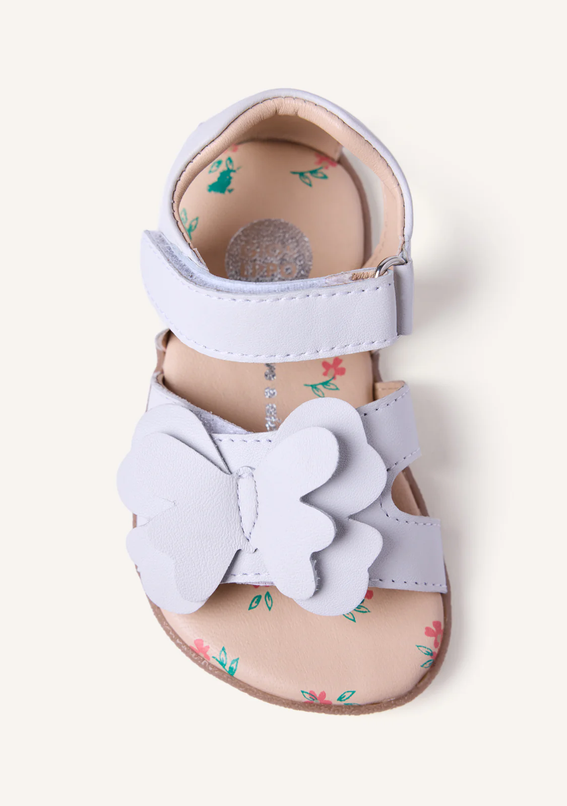 GIOSEPPO BAREFOOT - LEATHER SANDALS WITH BUTTERFLY NANDI - Image 3