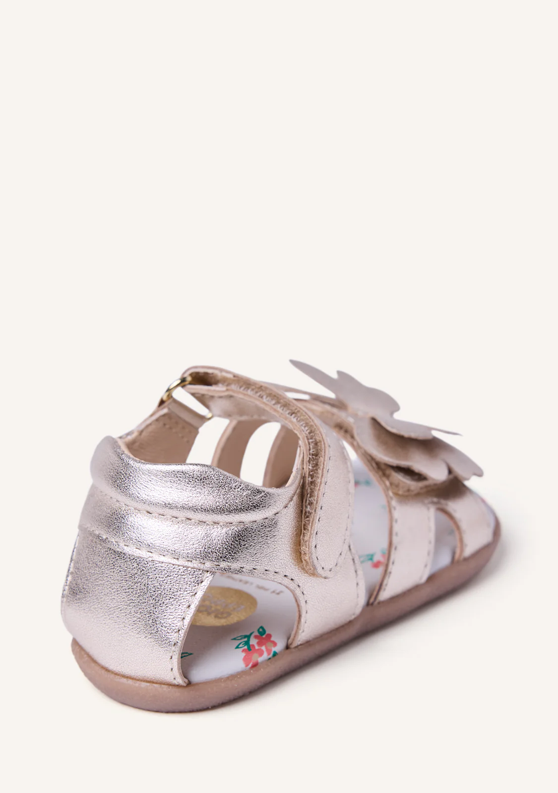 GIOSEPPO BAREFOOT - SHINY LEATHER SANDALS WITH BUTTERFLY NANDI - Image 5