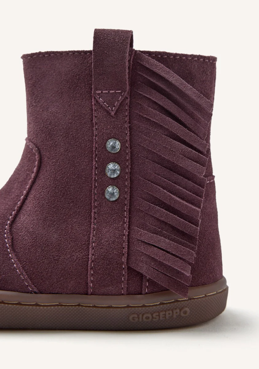 GIOSEPPO BAREFOOT - SUEDE LEATHER BOOTS FRINGES ESTRAL - Image 3