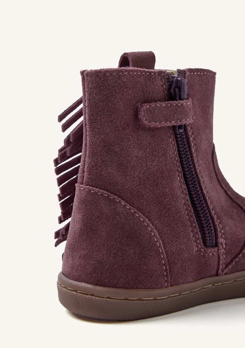 GIOSEPPO BAREFOOT - SUEDE LEATHER BOOTS FRINGES ESTRAL - Image 4