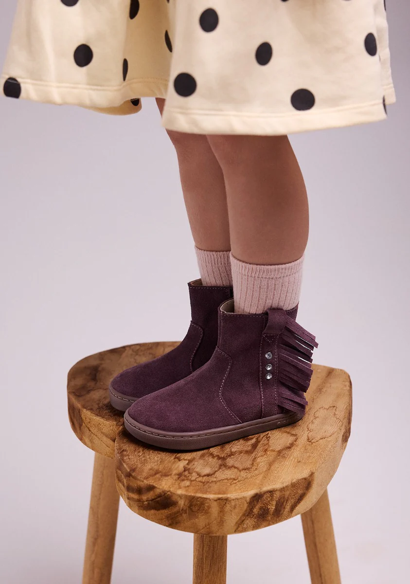 GIOSEPPO BAREFOOT - SUEDE LEATHER BOOTS FRINGES ESTRAL - Image 7