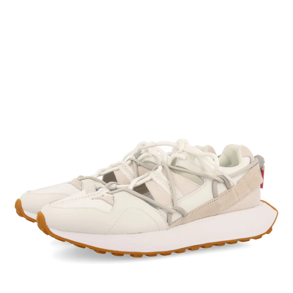 Girardot women's semi-open white sneakers - Image 2