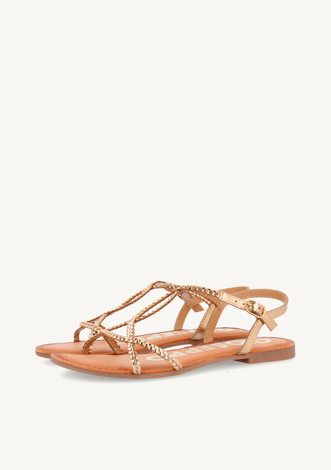 BRAIDED LEATHER SANDALS OSSIAN - Image 2
