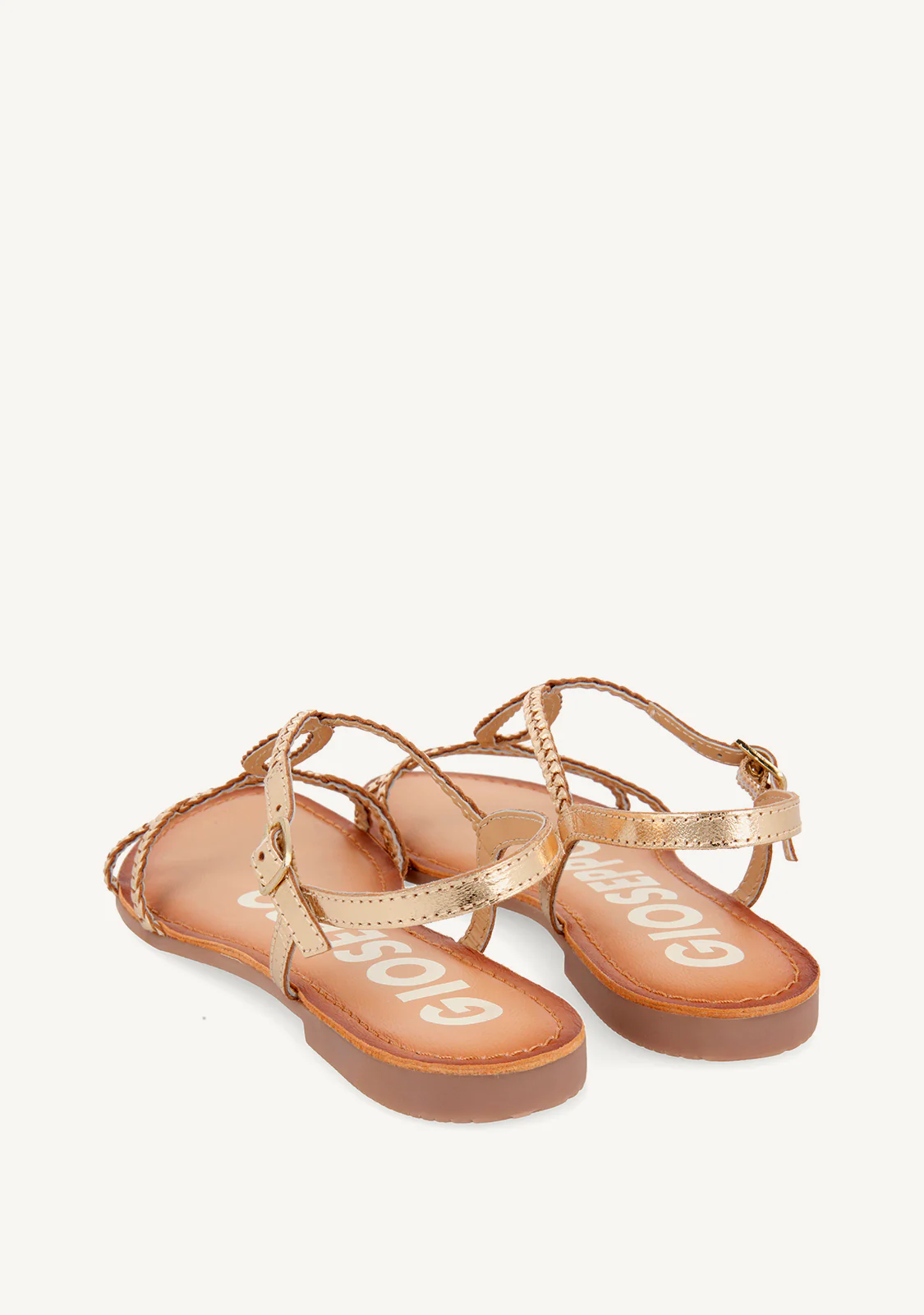 BRAIDED LEATHER SANDALS OSSIAN - Image 3