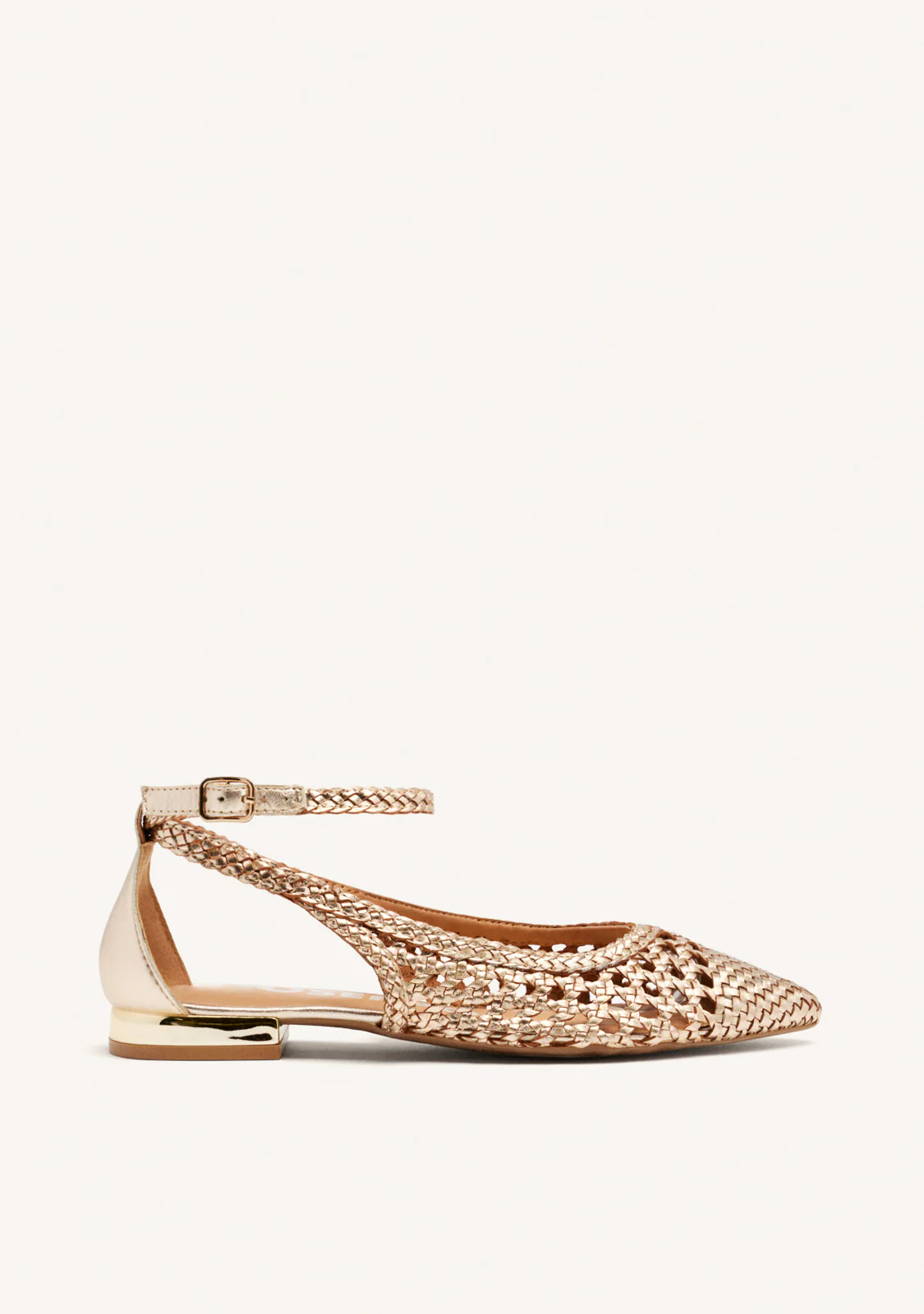 BRAIDED LEATHER BALLET FLATS DELL