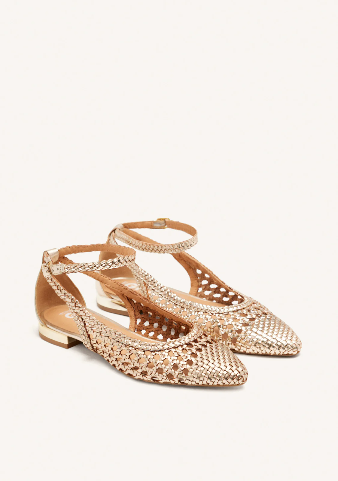 BRAIDED LEATHER BALLET FLATS DELL - Image 2