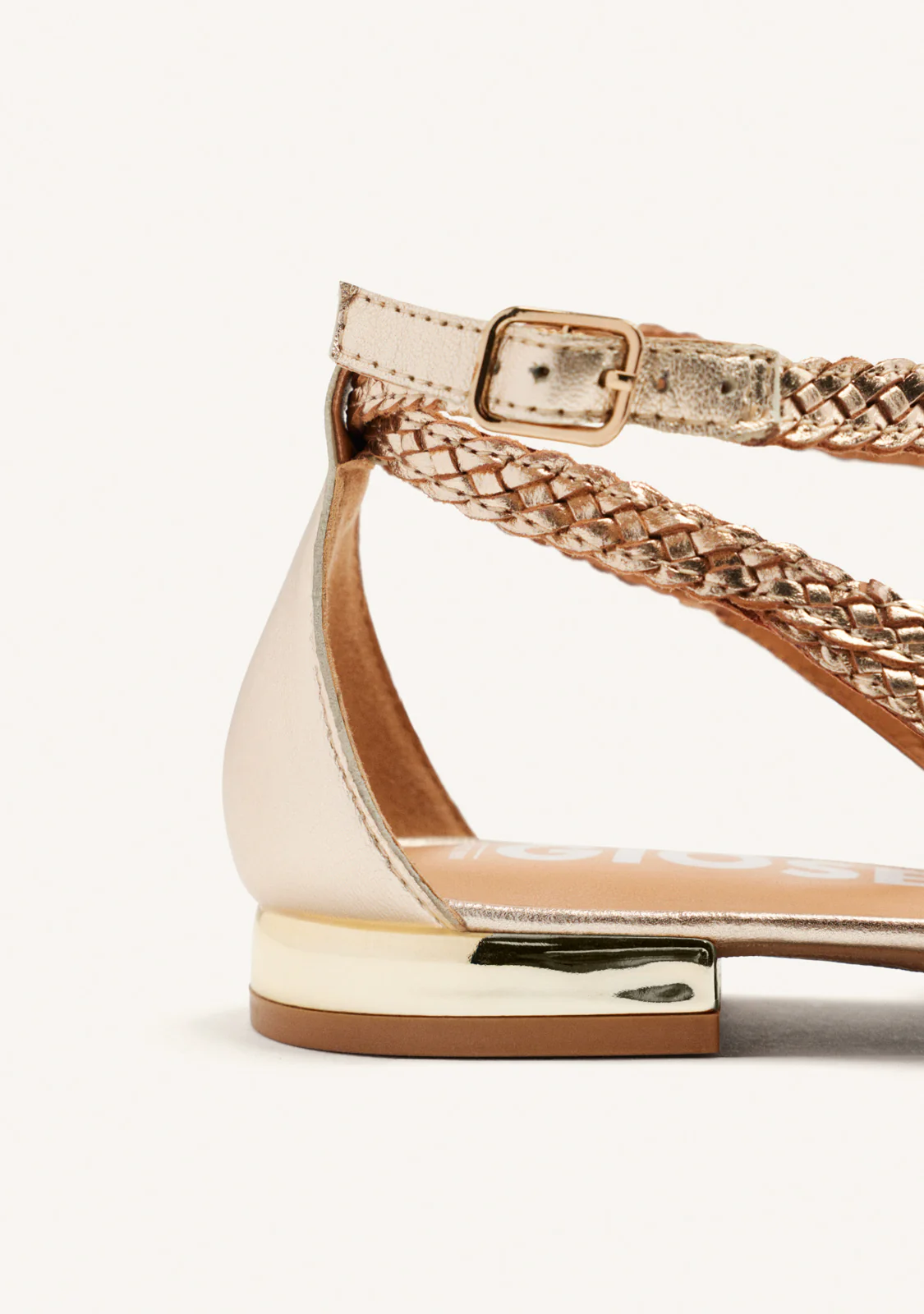 BRAIDED LEATHER BALLET FLATS DELL - Image 4