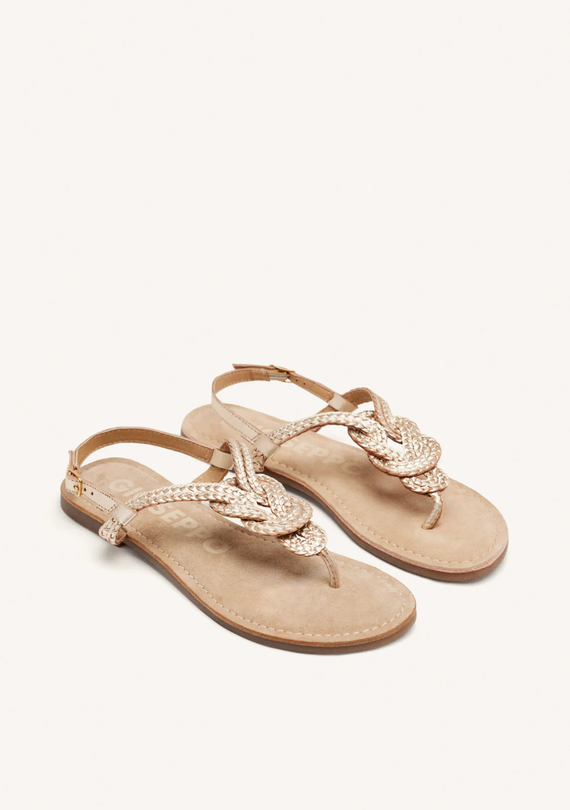 BRAIDED SHINY LEATHER SANDALS ZUPANJA - Image 2