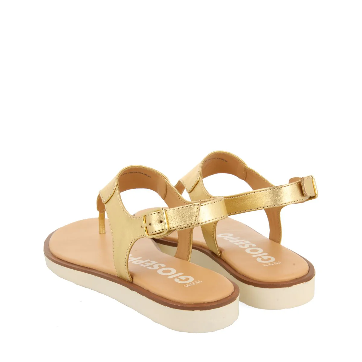 GOLDEN LEATHER SANDALS FOR WOMEN FIERZE - Image 3