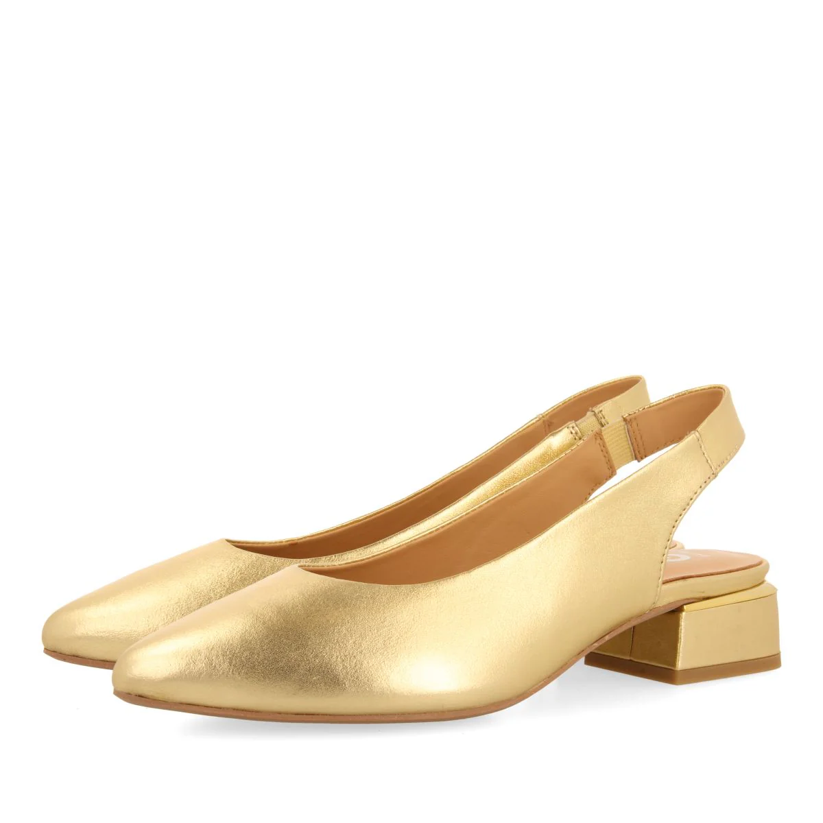 GOLDEN SKIN COLORED UNHEELED BALLET FLATS FOR WOMEN OBROVAC - Image 3