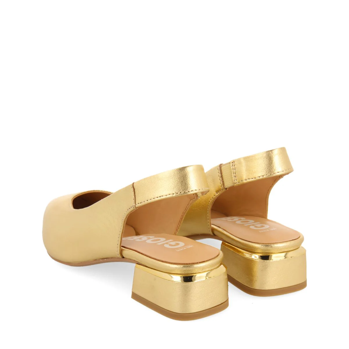 GOLDEN SKIN COLORED UNHEELED BALLET FLATS FOR WOMEN OBROVAC - Image 4