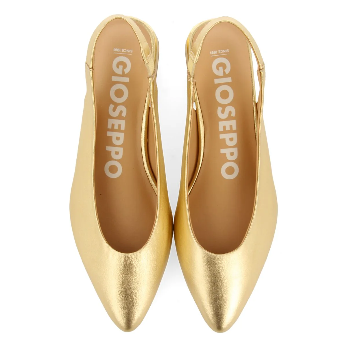 GOLDEN SKIN COLORED UNHEELED BALLET FLATS FOR WOMEN OBROVAC - Image 5