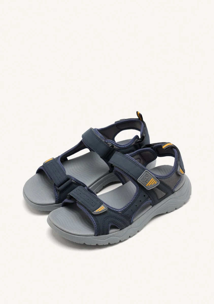 GRAY SANDALS WITH COLOR ACCENTS FOR MEN METKOVIC - Image 2