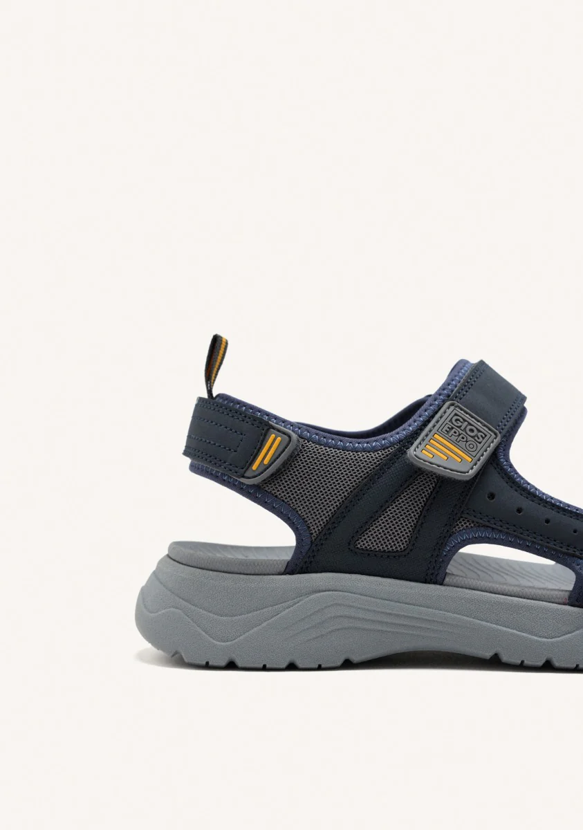 GRAY SANDALS WITH COLOR ACCENTS FOR MEN METKOVIC - Image 3
