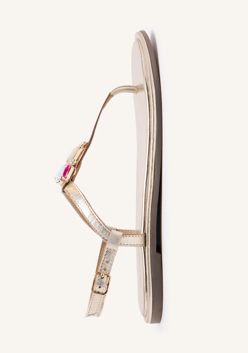GREEK SANDALS WITH LEATHER BEADS RINDGE - Image 3