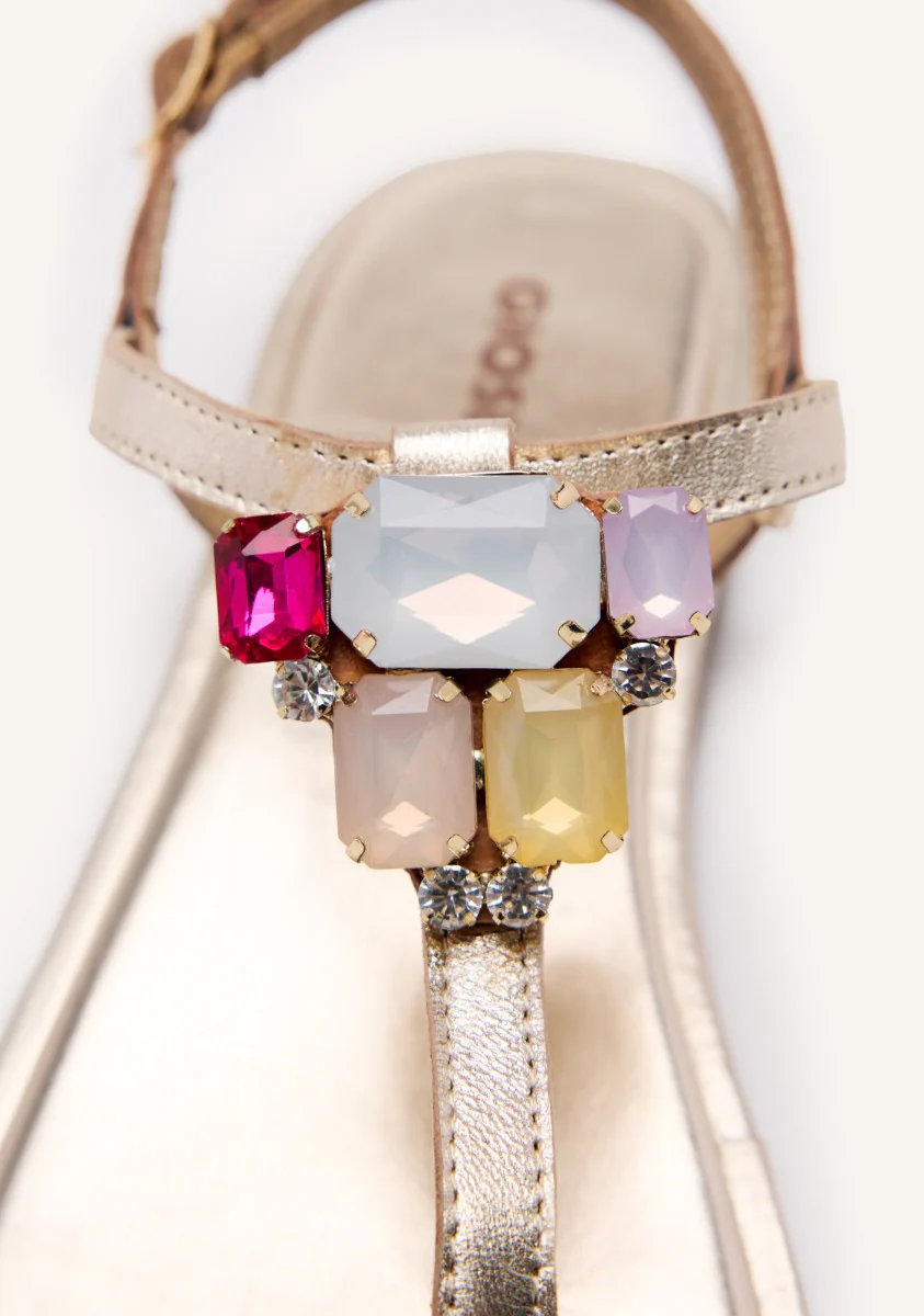 GREEK SANDALS WITH LEATHER BEADS RINDGE - Image 4