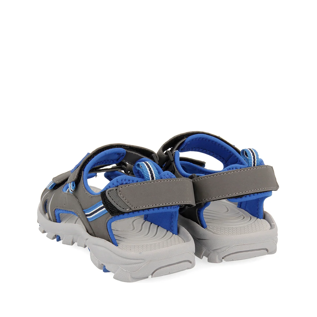 Grey and blue flip flops for boys AACHEN - Image 3