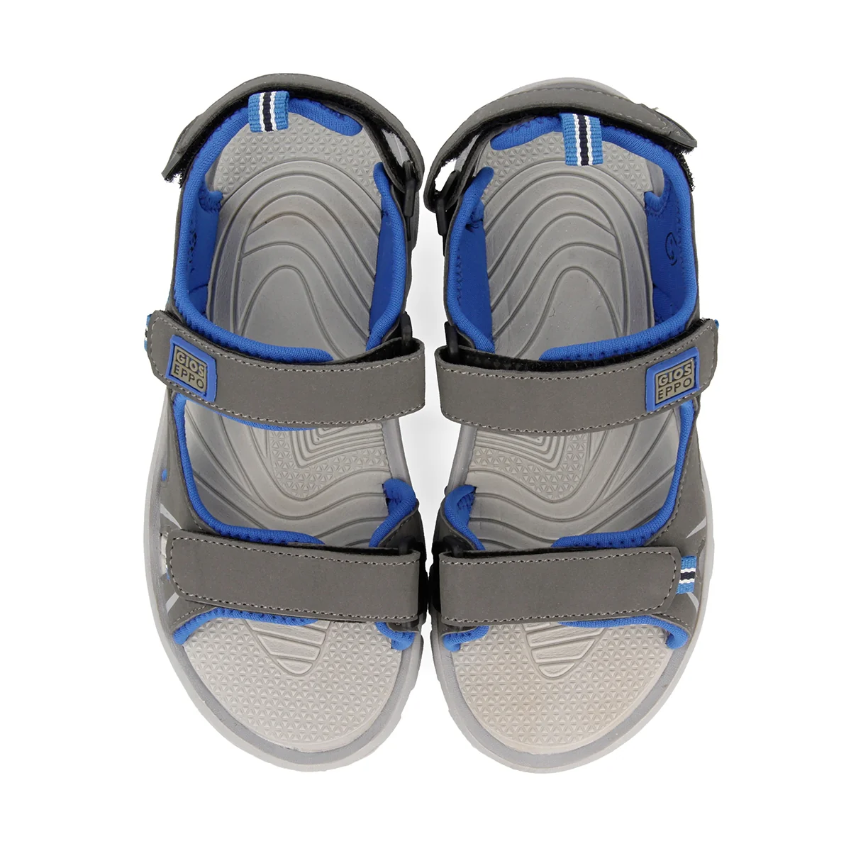 Grey and blue flip flops for boys AACHEN - Image 4
