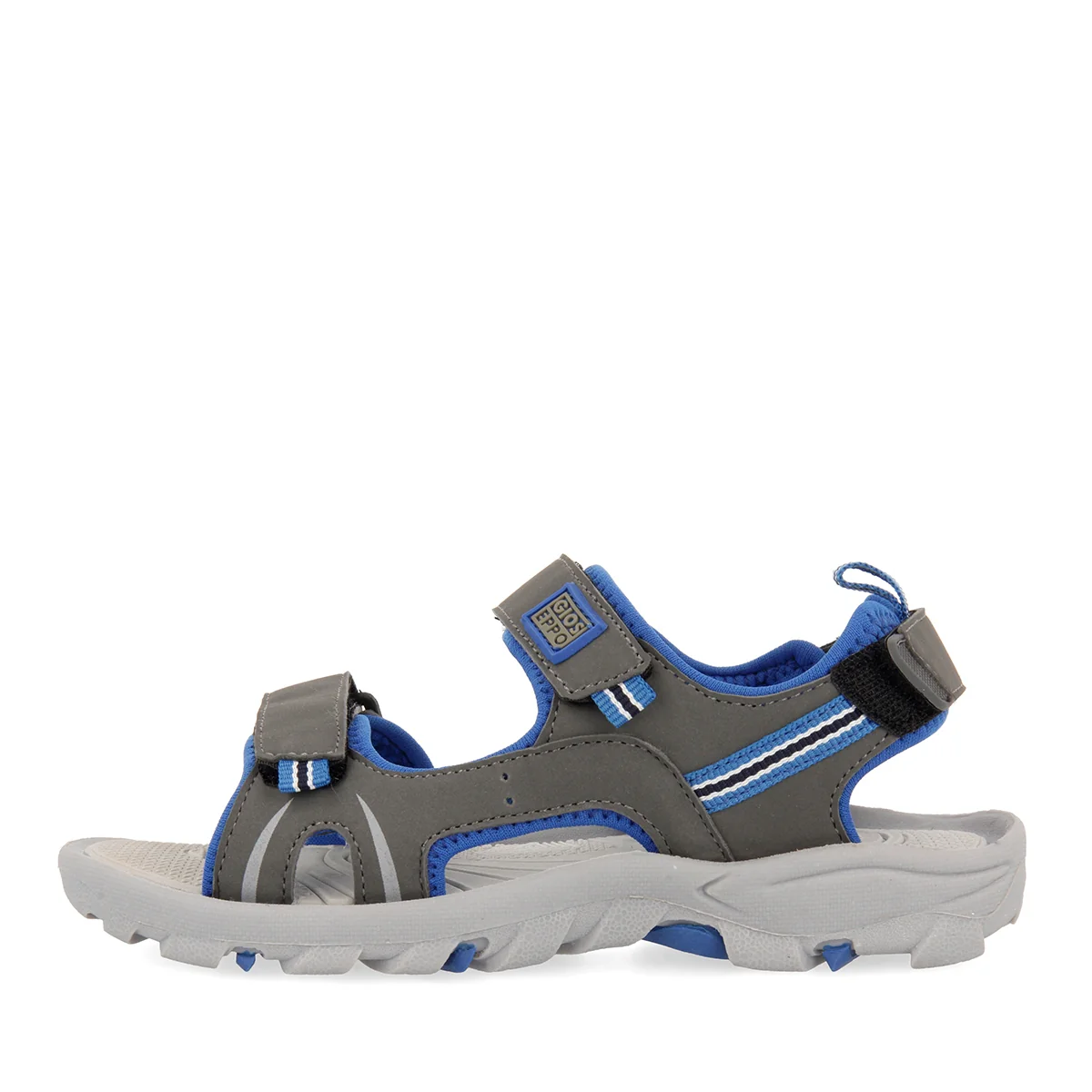 Grey and blue flip flops for boys AACHEN - Image 5