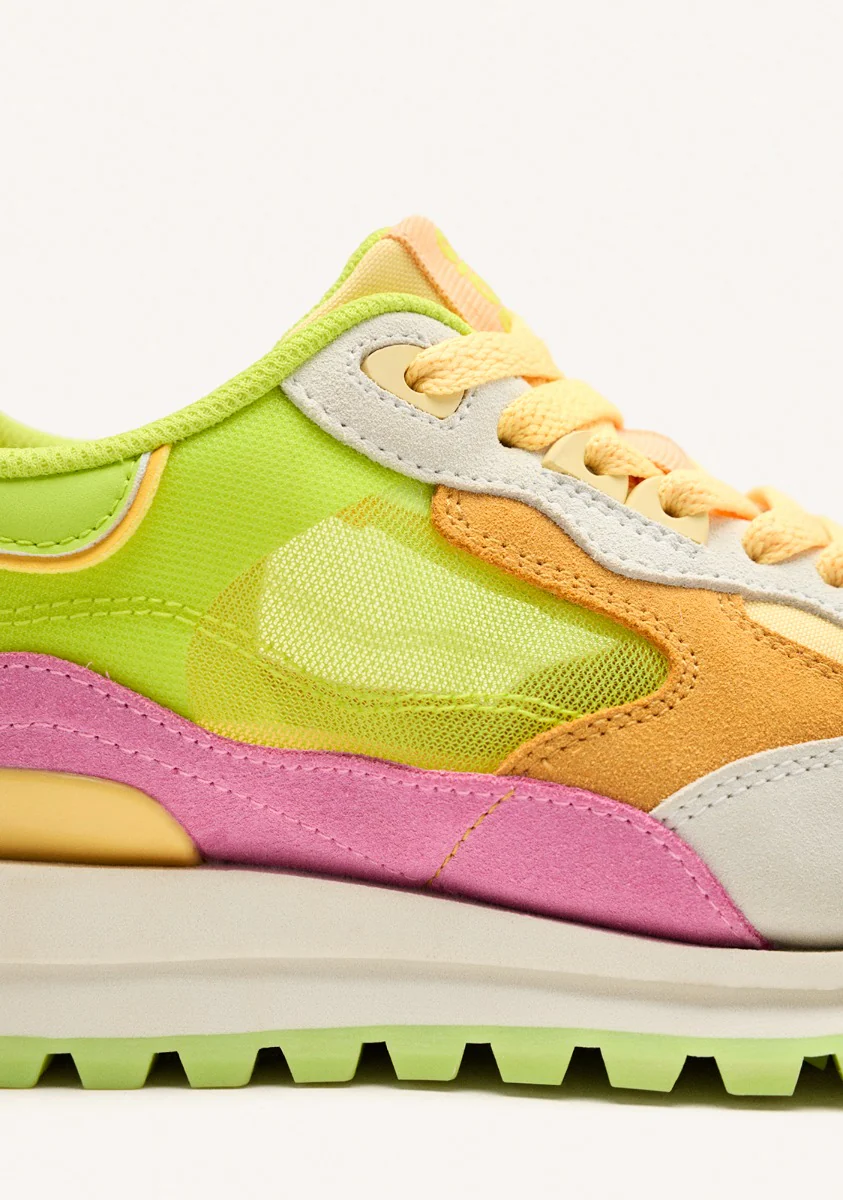 GRID LEATHER SNEAKERS IOLA - Image 3