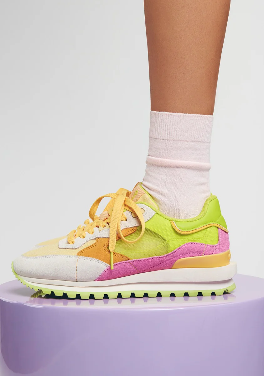 GRID LEATHER SNEAKERS IOLA - Image 5