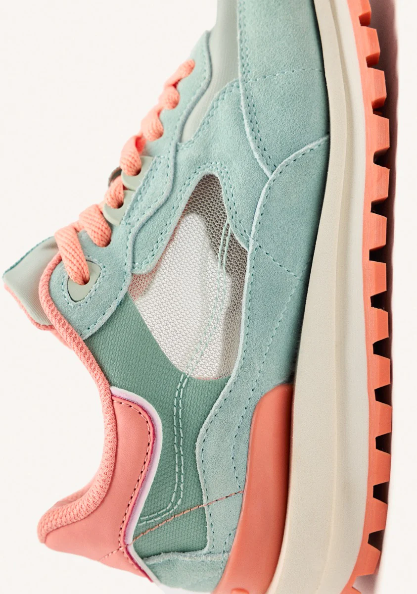 GRID LEATHER SNEAKERS IOLA - Image 3