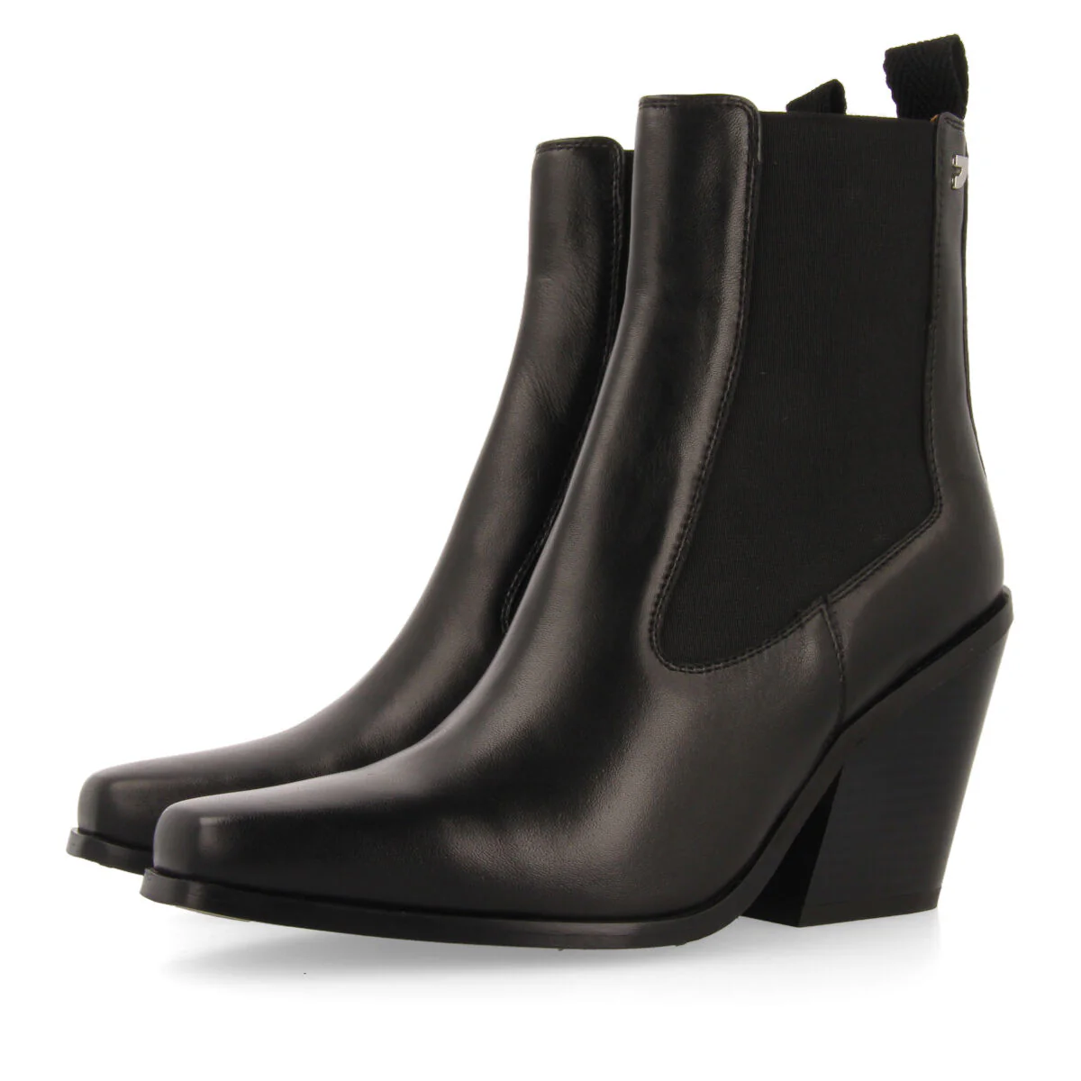 Haiming women's cowboy boots with side elastics and square toes - Image 3