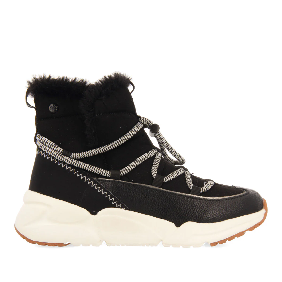 Hainfeld children's black winter boot-style sneakers