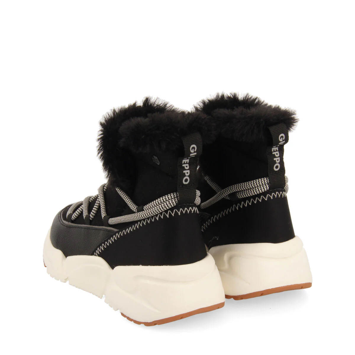 Hainfeld children's black winter boot-style sneakers - Image 3