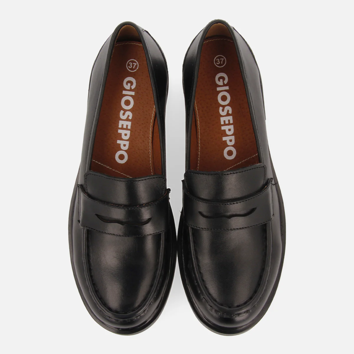 Hallowell women's black leather moccasins - Image 5