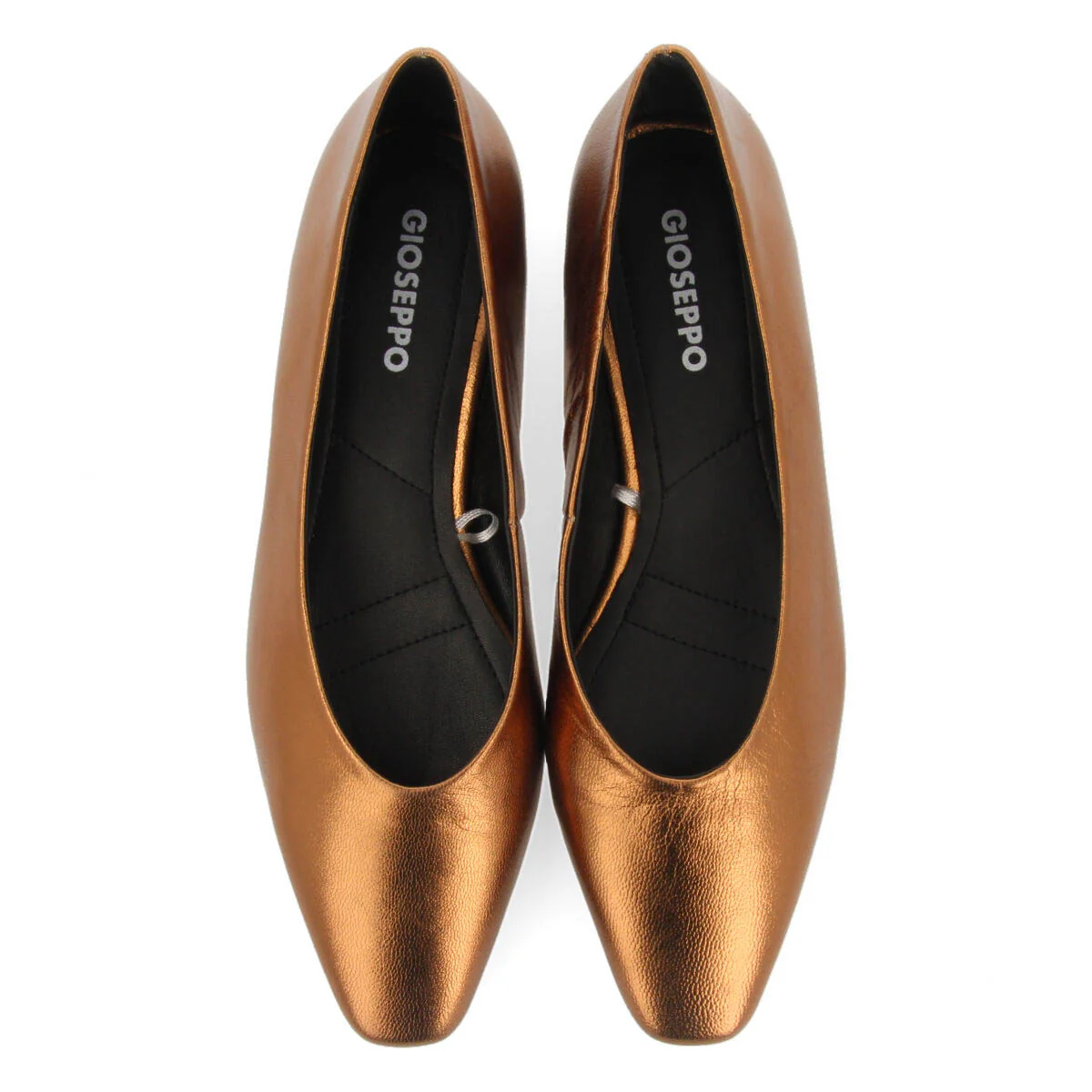 Hamre women's bronze ballet flats with pointed toes - Image 3