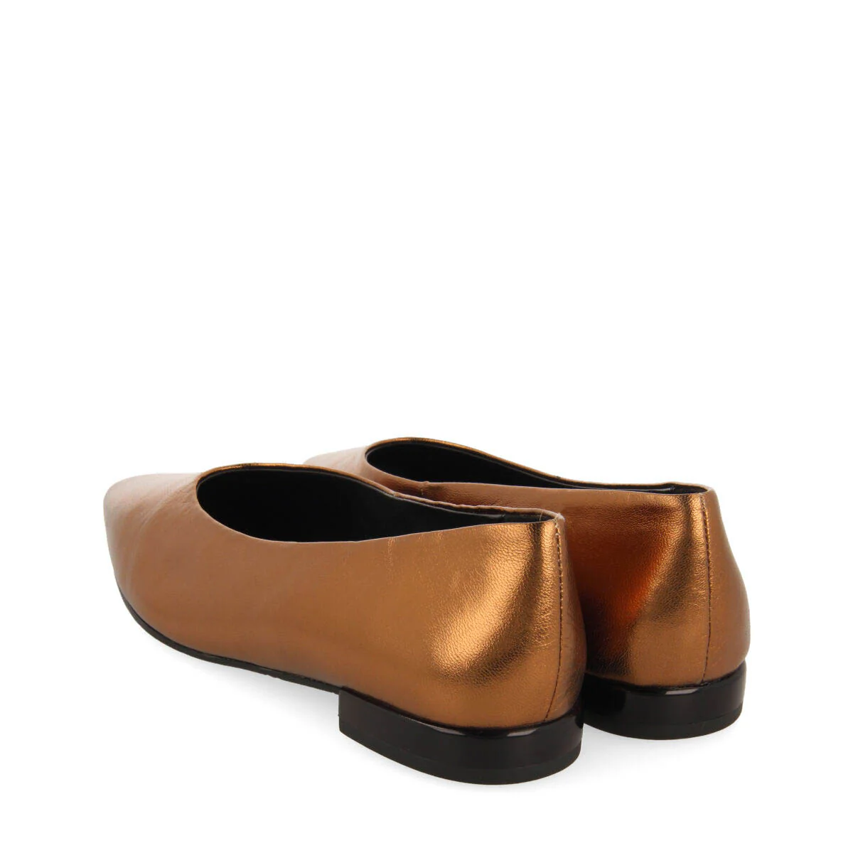 Hamre women's bronze ballet flats with pointed toes - Image 4