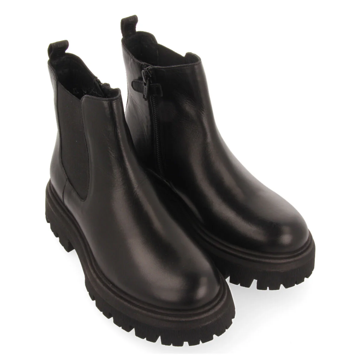 Hetland children's black leather chelsea boots - Image 2