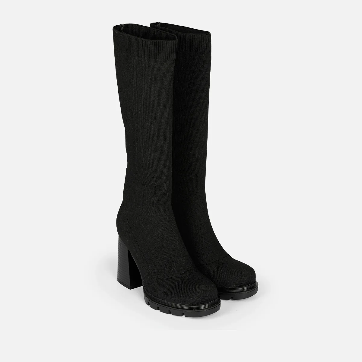 HIGH SOCK-STYLE BOOTS WITH HEEL AND TRACK SOLE LAURENS - Image 4
