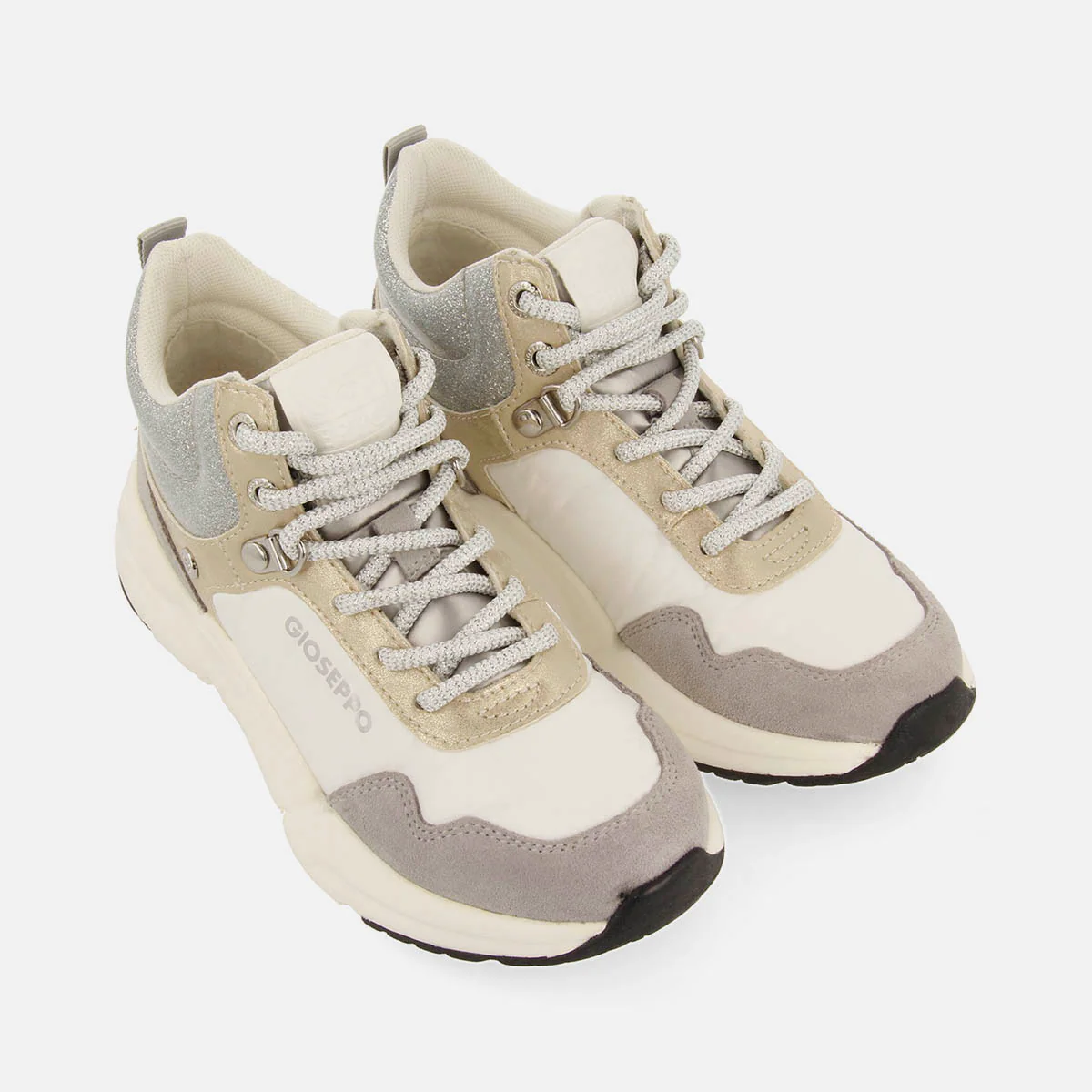 HIGH-TOP BASKETS WITH SEQUINS IN TREKKING STYLE KITTSEE - Image 3