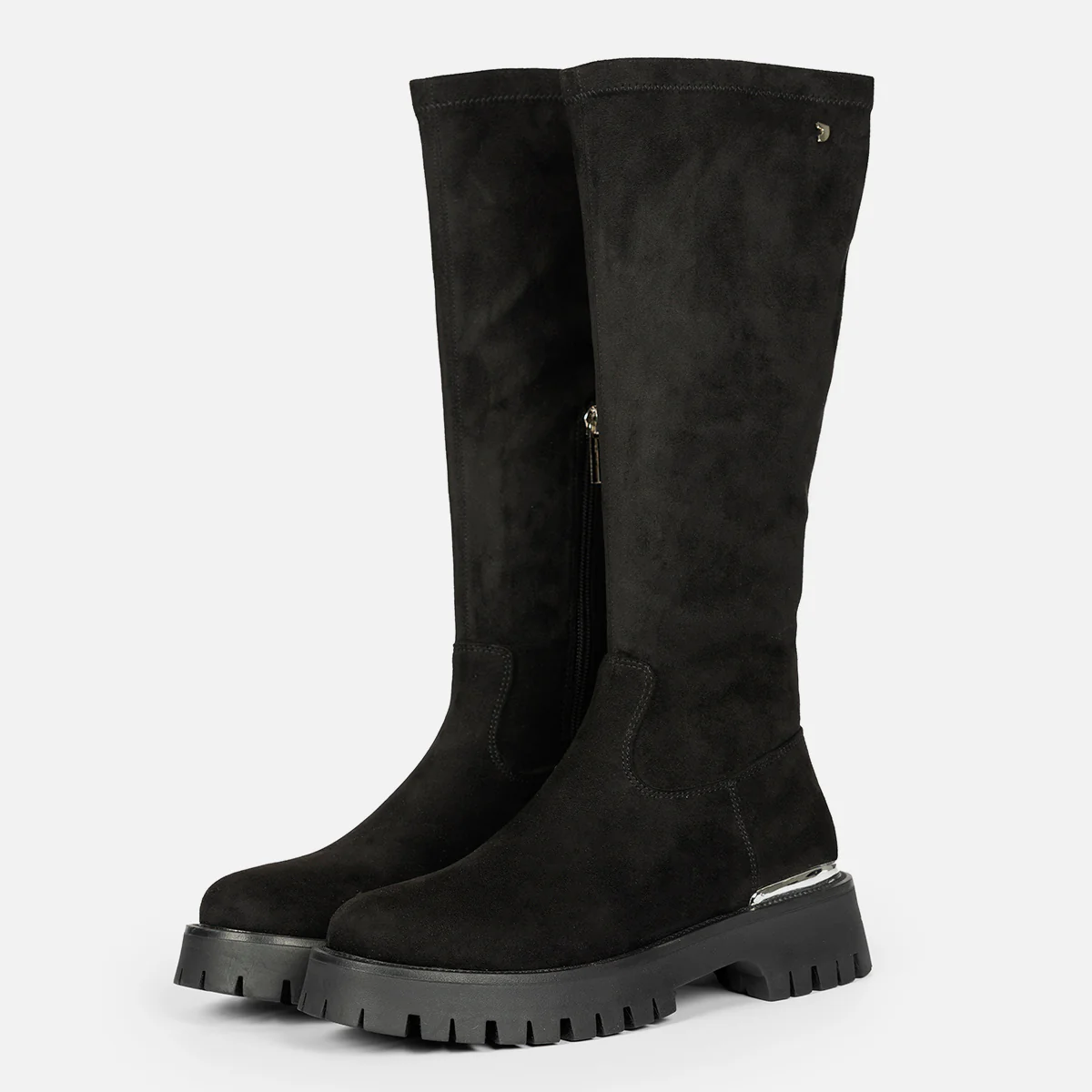 HIGH VELVET BOOTS WITH TRACK SOLE ENYING - Image 3