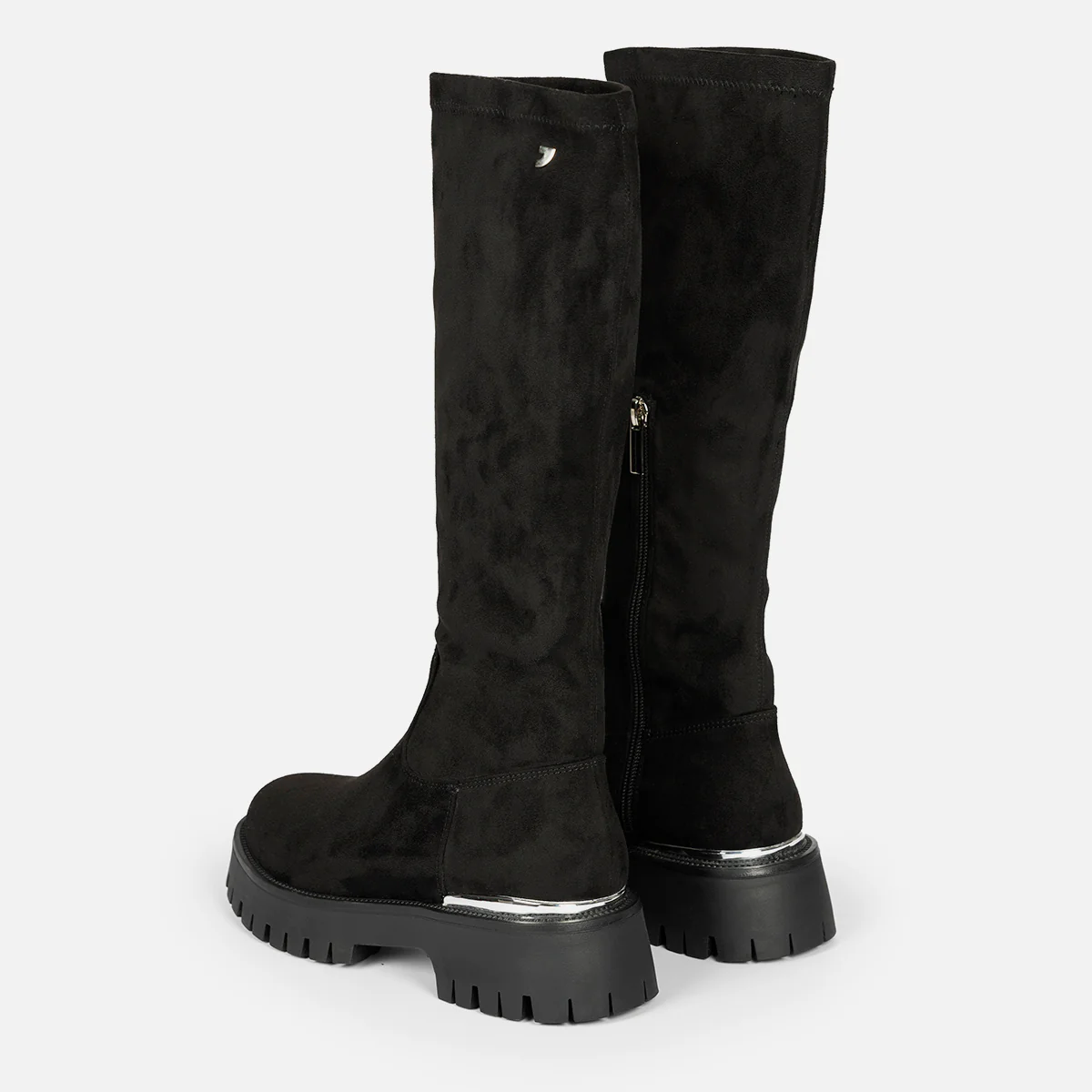 HIGH VELVET BOOTS WITH TRACK SOLE ENYING - Image 4