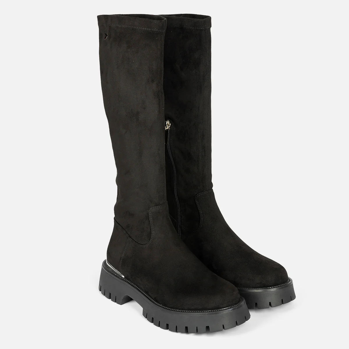 HIGH VELVET BOOTS WITH TRACK SOLE ENYING - Image 5