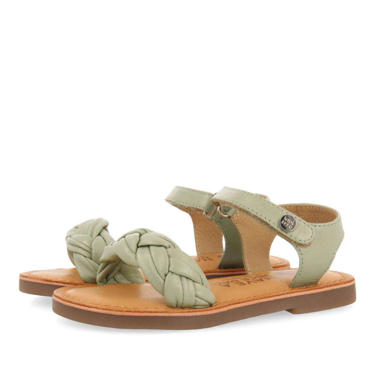 Ingai girls mint greenlaited leather sandals - Image 3