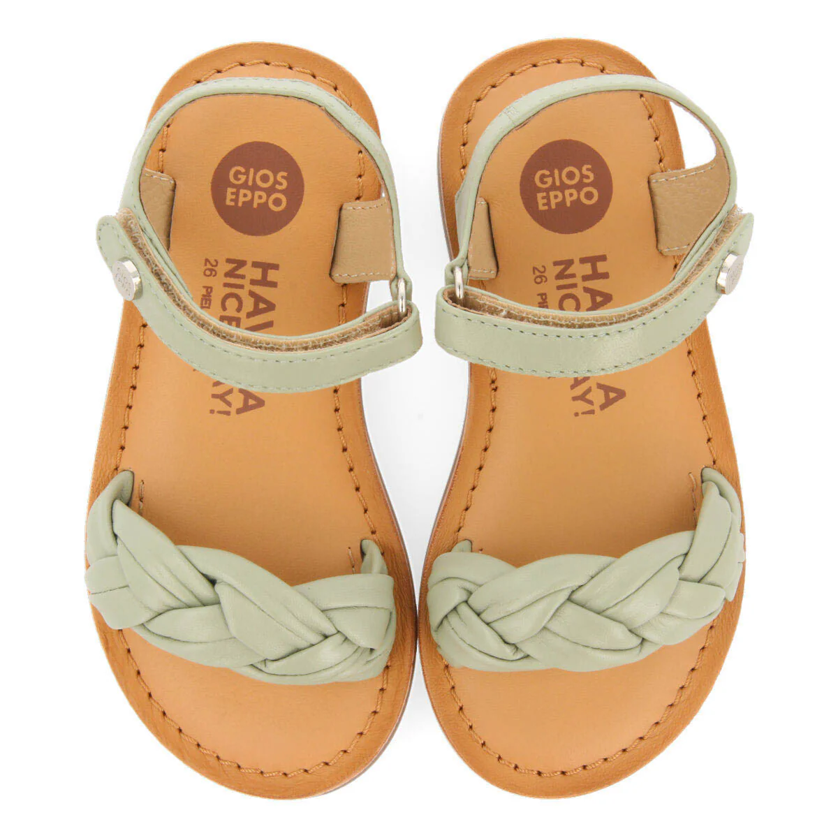 Ingai girls mint greenlaited leather sandals - Image 4