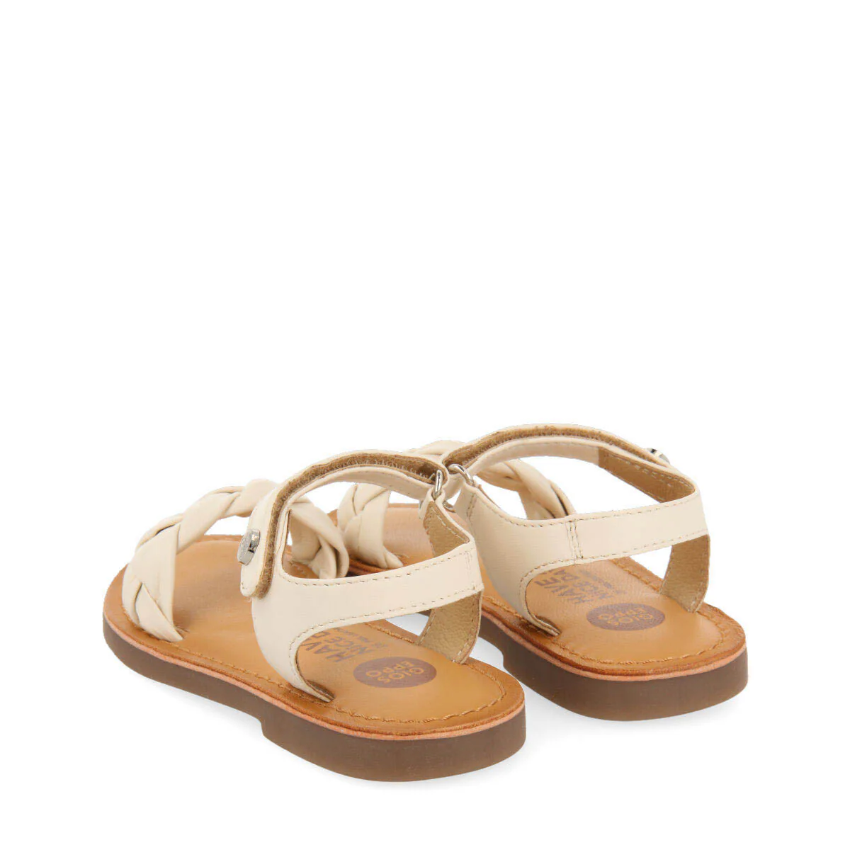 Ingai girls off whitelaited leather sandals - Image 2