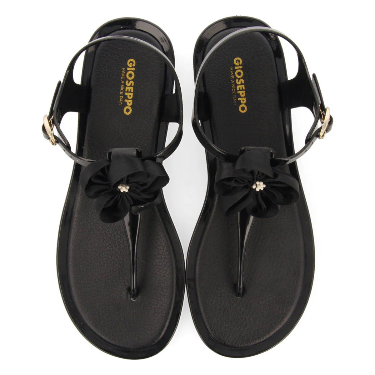 Itaucu women's black sandals with details - Image 3