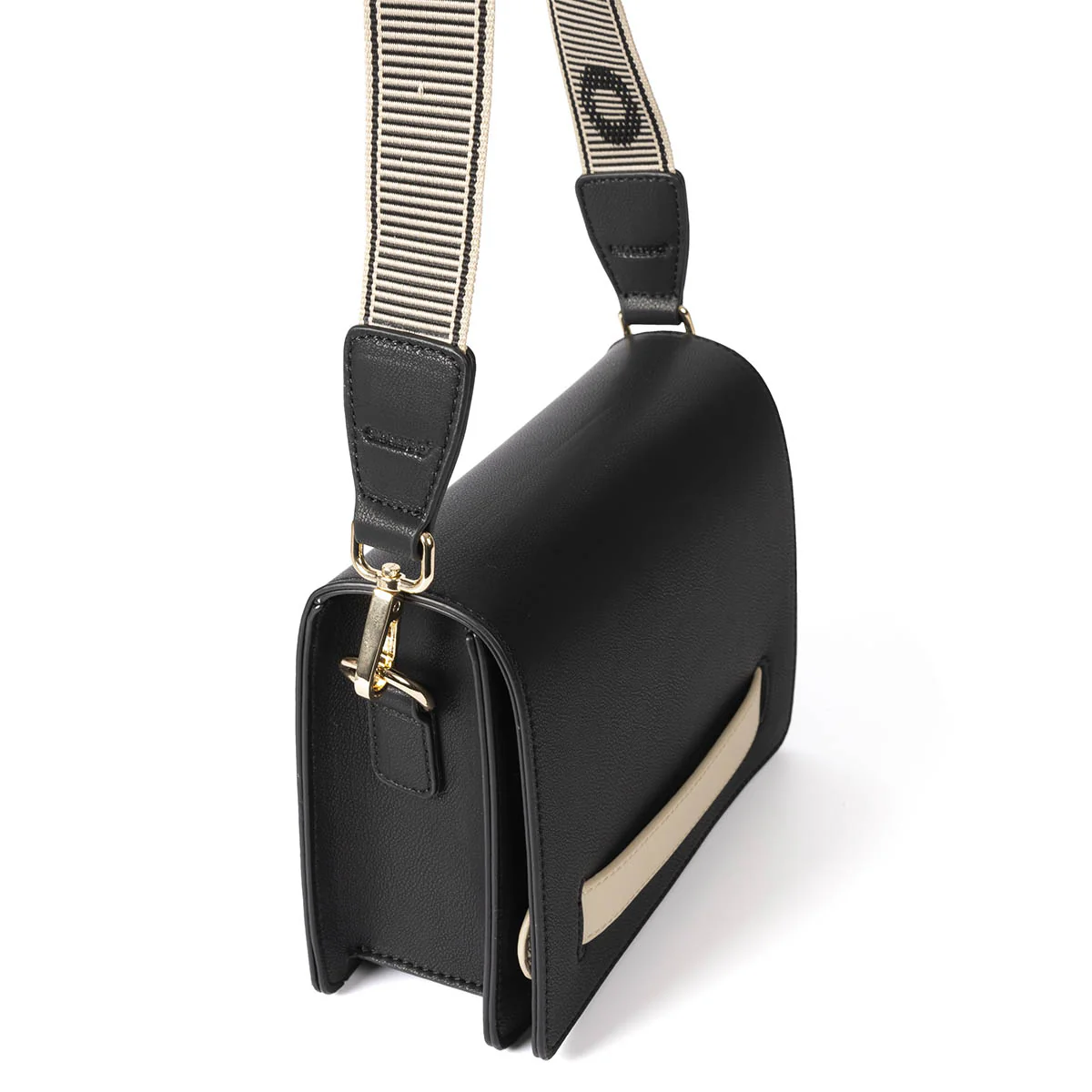 Jaren black crossbody bag with cream details - Image 5