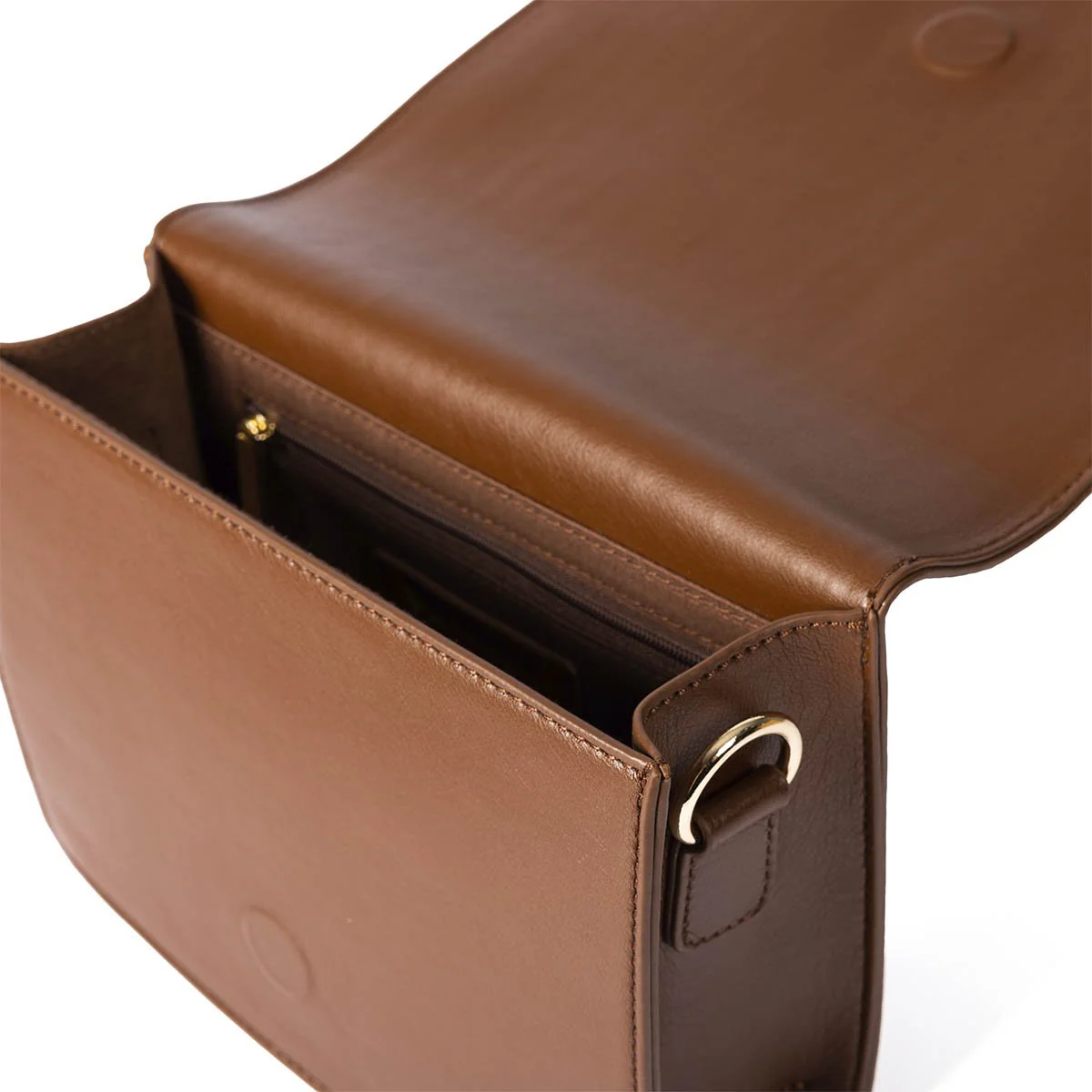 Jaren brown crossbody bag with pink details - Image 5