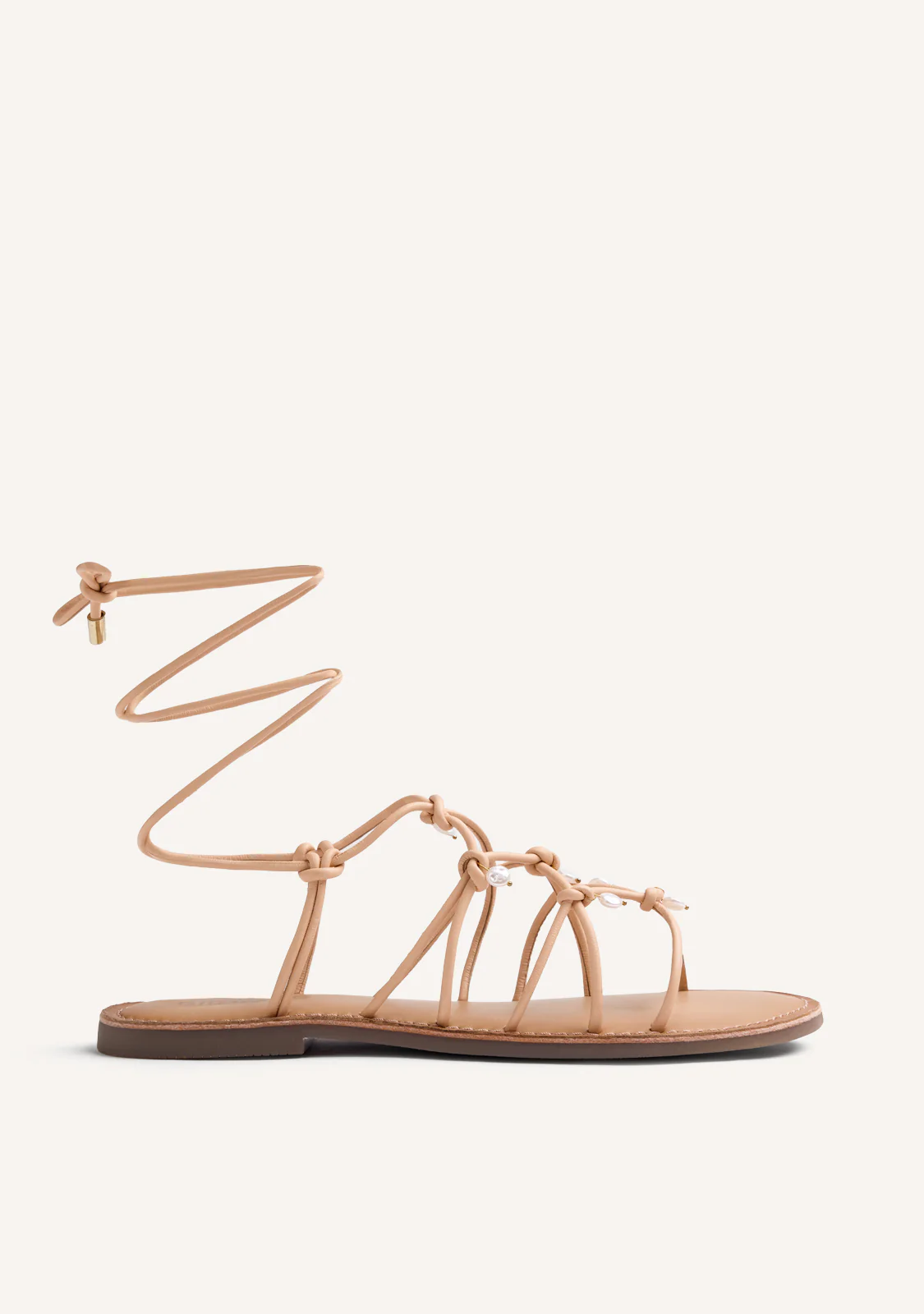 JEWEL BEADED LEATHER SANDALS VELIKO